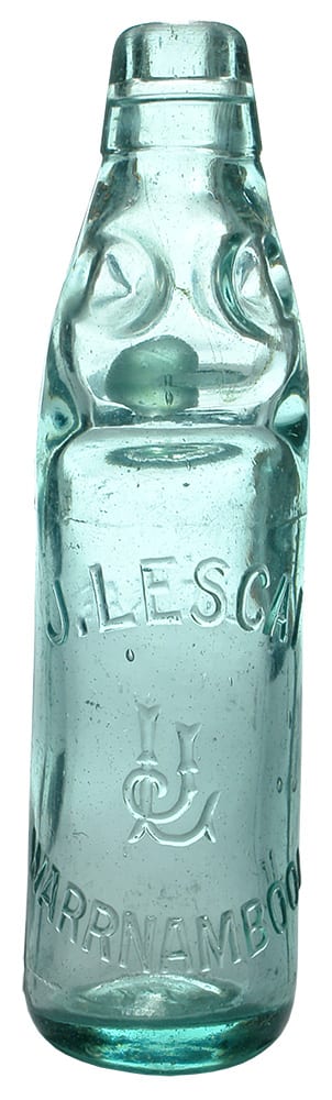 Lescai Warrnambool Lemonade Codd Bottle