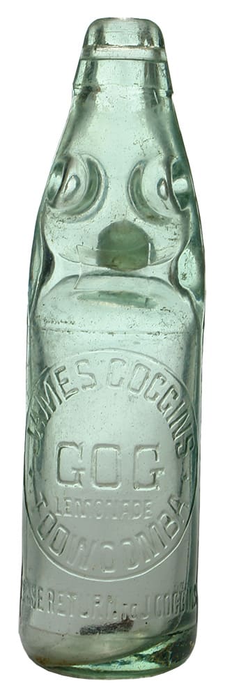 James Goggins Toowoomba Lemonade Codd Bottle