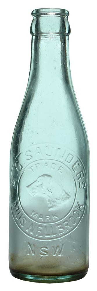 Saunders Muswellbrook Crown Seal Lemonade Bottle