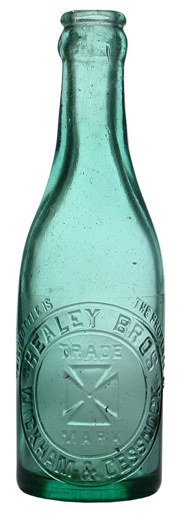 Healey Cessnock Crown Seal Soft Drink Bottle