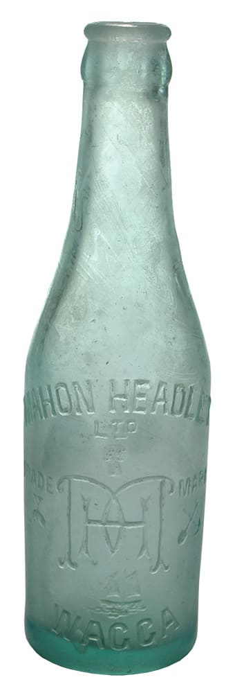 Mahon Headley Wagga Crown Seal Soda Bottle