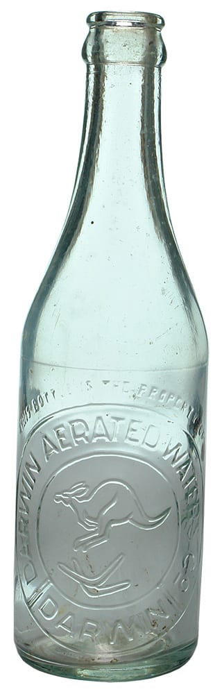 Darwin Aerated Waters Crown Seal Bottle