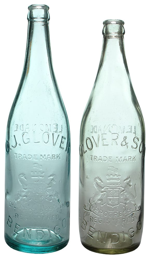 Glover Bendigo Crown Seal Lemonade Bottles