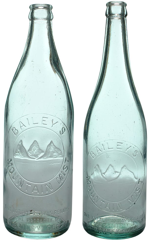 Bailey's Mountain Mist Dorrigo Crown Seal Bottles