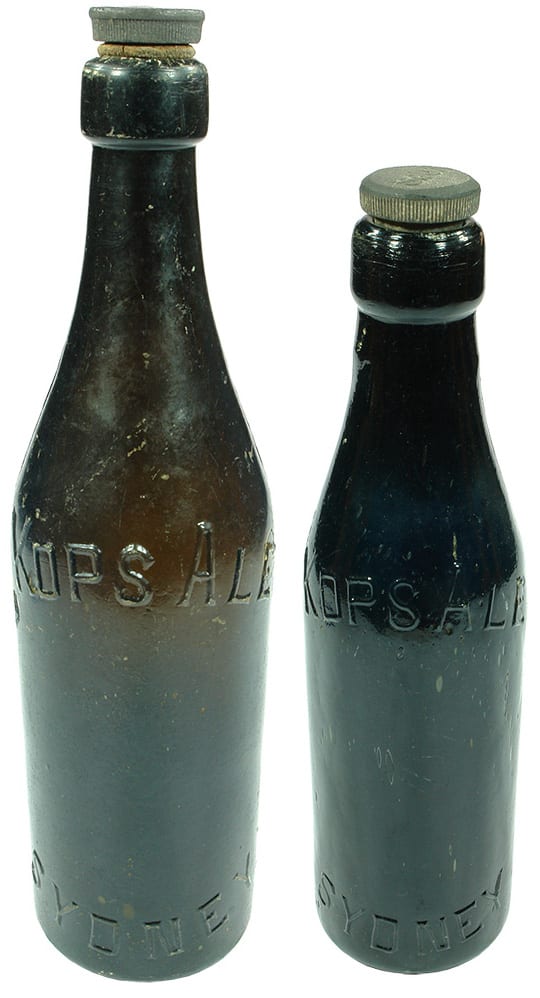 Kops Ale Sydney Black Glass Bottles