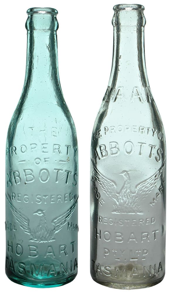 Abbotts Tasmania Crown Seal Soft Drink Bottles