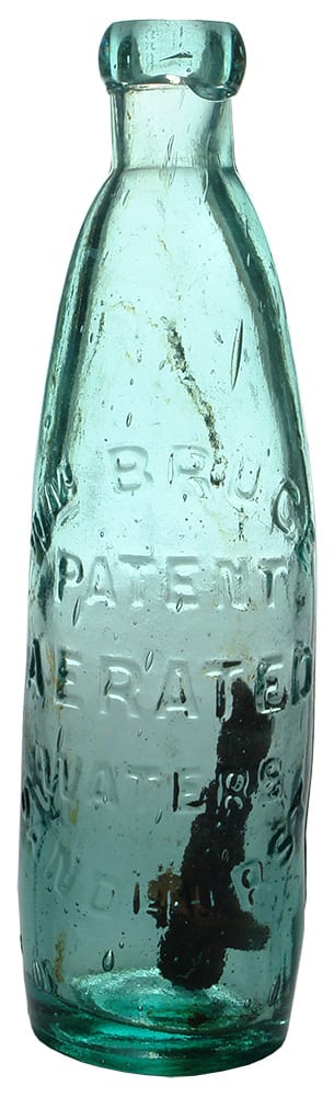 Bruce Patent Aerated Waters Sandhurst Botle