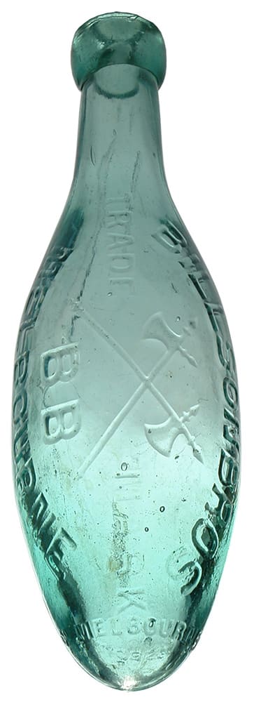Billson Brothers Melbourne Antique Torpedo Bottle