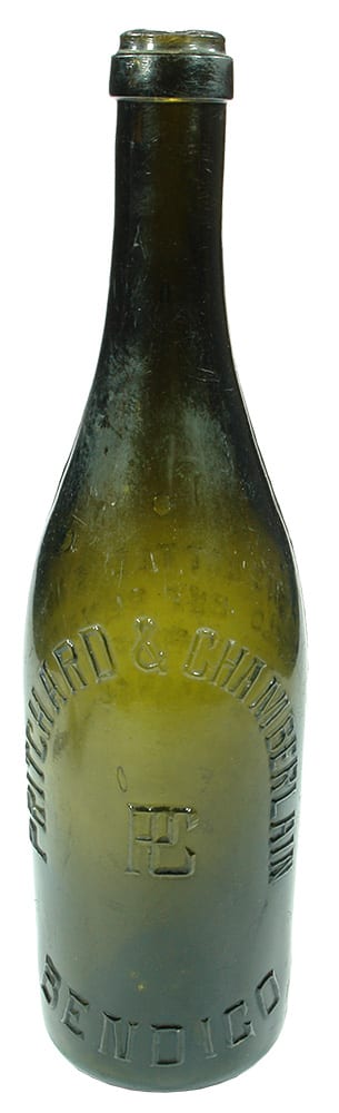 Pritchard Chamberlain Bendigo Old Beer Bottle