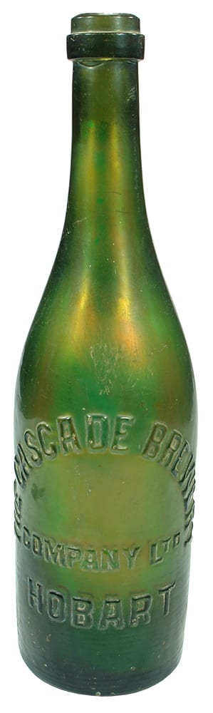 Cascade Brewery Hobart Antique Green Beer Bottle