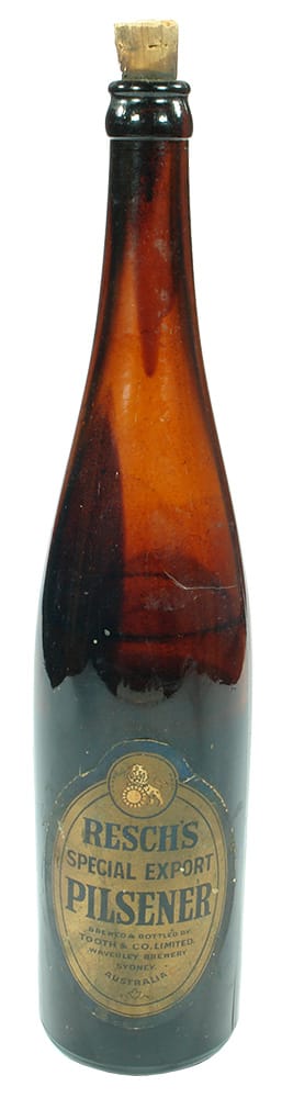 Resch's Special Export Tooth Waverley Brewery Bottle