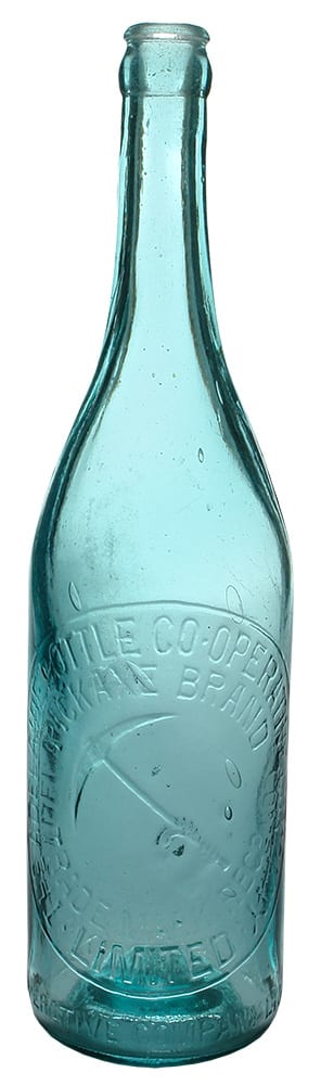 Adelaide Bottle Co-operative Company Pickaxe Beer Bottle