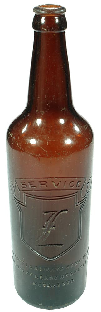 Leahy Hospitality Hotels Crown Seal Beer Bottle