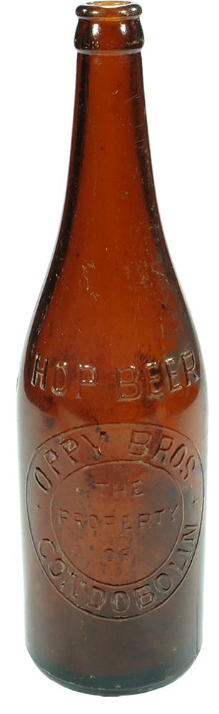 Oppy Bros Condobolin Hop Beer Old Bottle