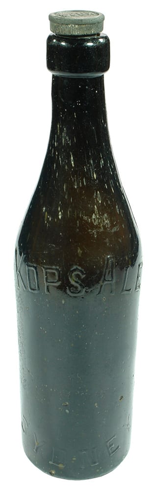 Kops Ale Sydney Black Glass Bottle