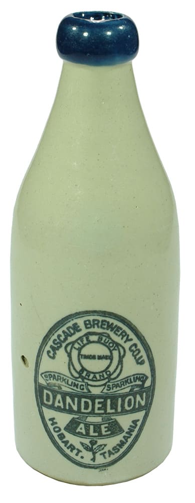 Cascade Brewery Sparkling Dandelion Ale Stoneware Bottle