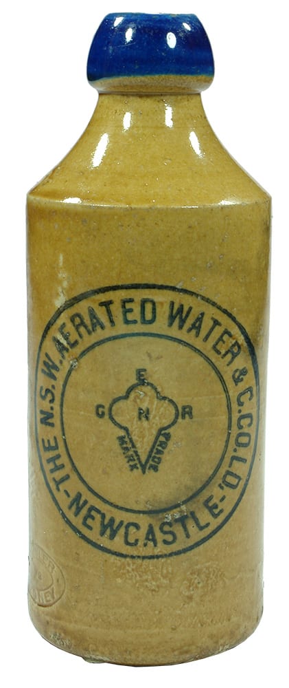 Newcastle Aerated Water Stoneware Ginger Beer Bottle