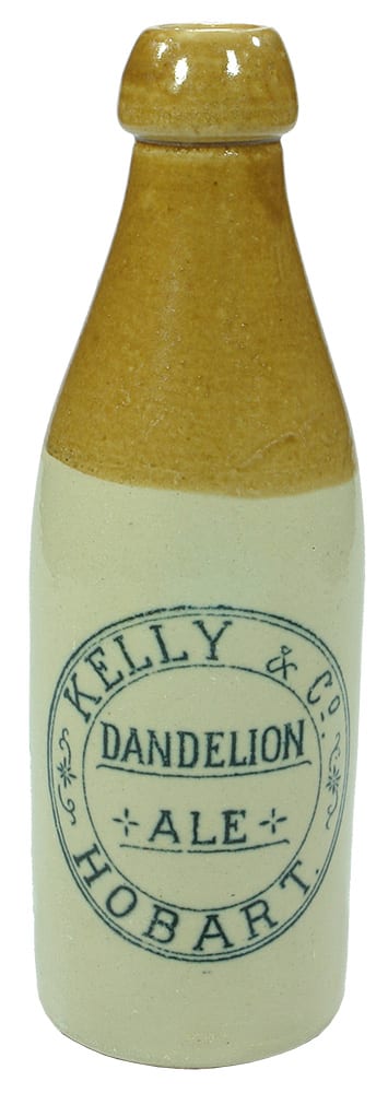 Kelly Dandelion Ale Hobart Stoneware Bottle