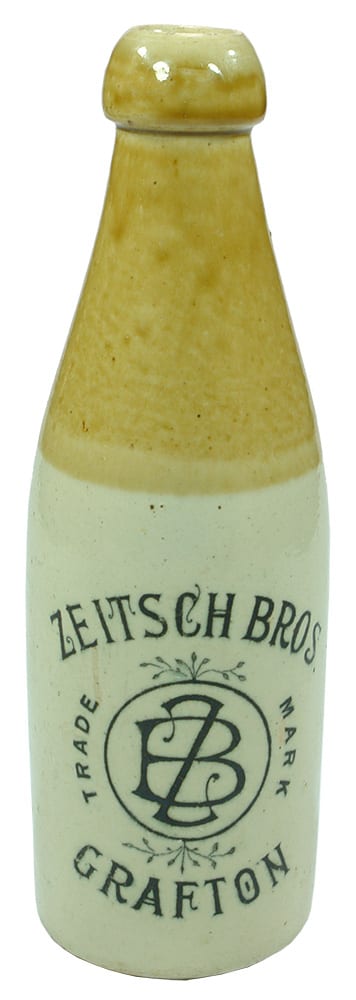 Zeitsch Bros Grafton Stoneware Ginger Beer Bottle