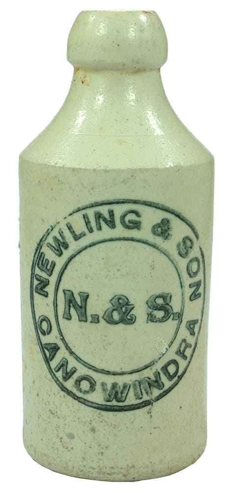 Newling Canowindra Stoneware Ginger Beer Bottle