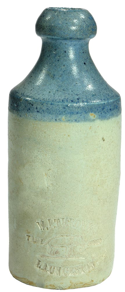 Thrower Launceston Impressed stoneware bottle