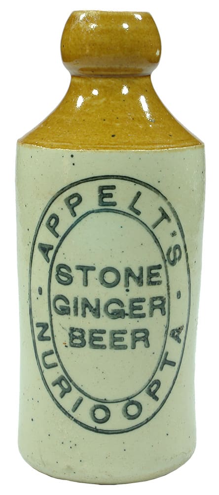 Appelt's Stone Ginger Beer Nurioopta Stoneware Bottle