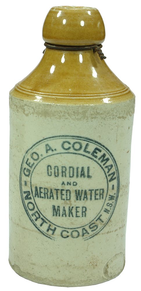 Coleman North Coast Stoneware Ginger Beer Bottle