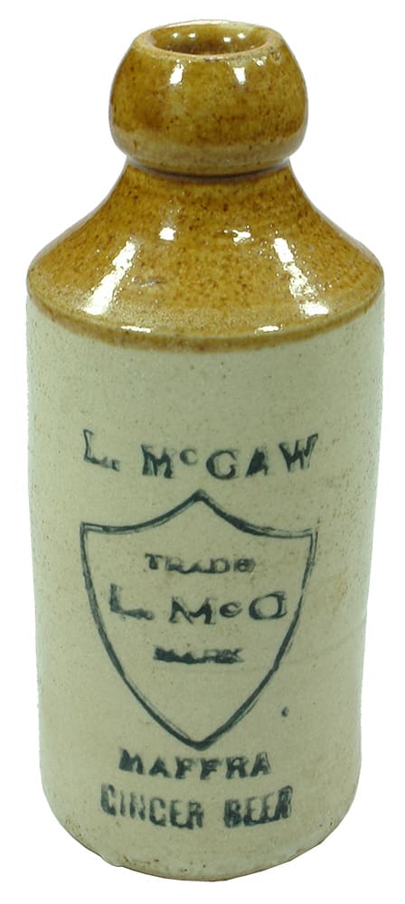 McGaw Maffra Stoneware Ginger Beer Bottle