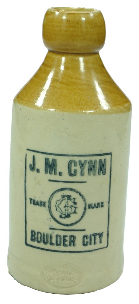 Gynn Boulder City Stoneware Ginger Beer Bottle