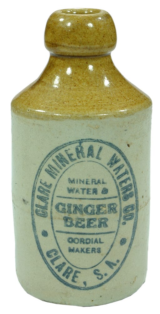 Clare Mineral Waters Stoneware Ginger Beer Bottle