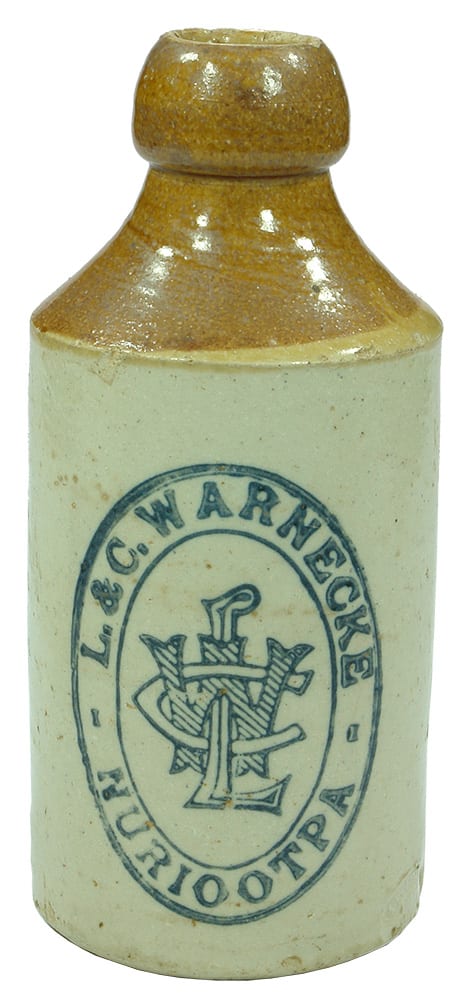 Warnecke Nuriootpa Stoneware Ginger Beer Bottle