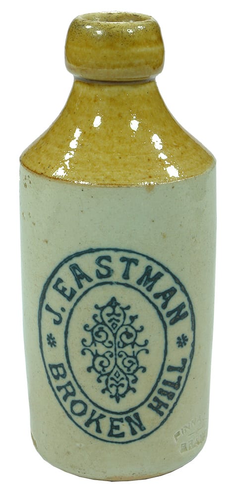 Eastman Broken Hill Stoneware Ginger Beer Bottle