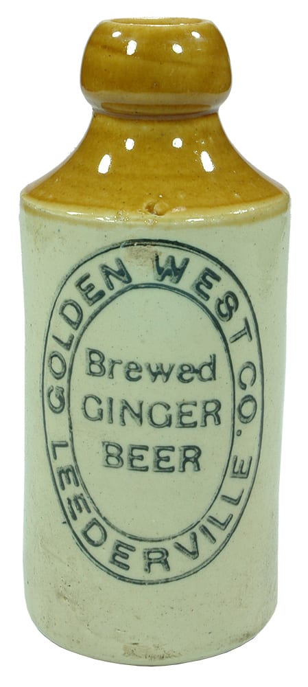 Golden West  Brewed Ginger Beer Leederville Bottle