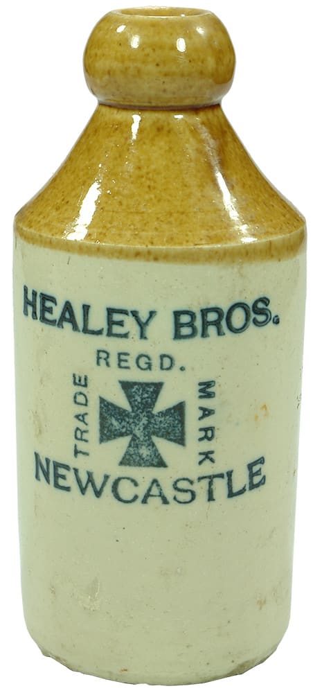 Healey Bros Newcastle Stoneware Ginger Beer Bottle