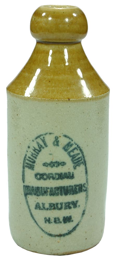 Murray Meade Albury Stoneware Ginger Beer Bottle