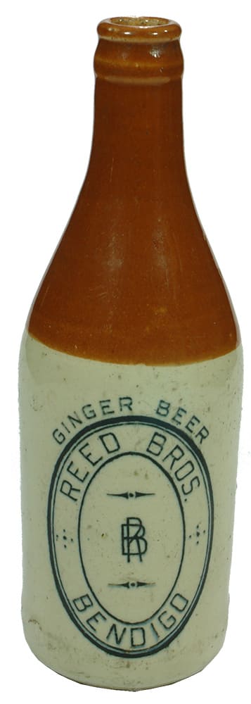 Reed Bros Bendigo Ginger Beer Bottle