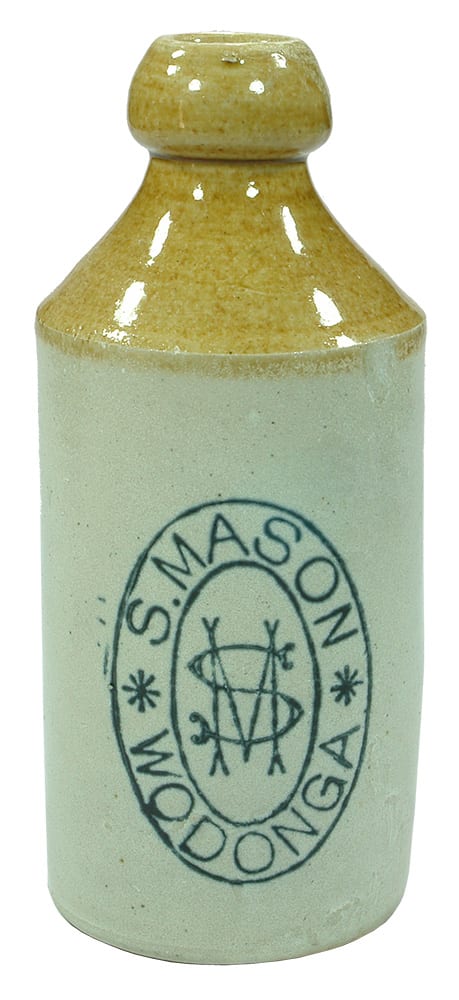 Mason Wodonga Stoneware Ginger Beer Bottle