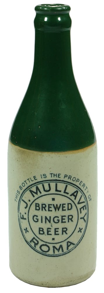 Mullavey Roma Green Top Stoneware Ginger Beer