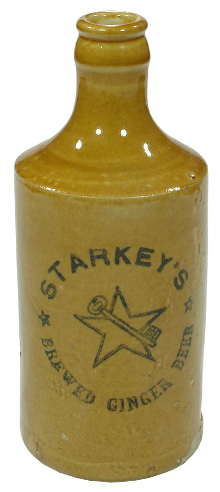 Starkey's Brewed Ginger Beer Old Bottle