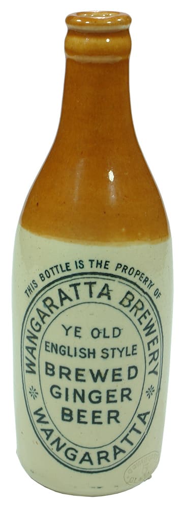 Wangaratta Brewery English Style Ginger Beer Bottle