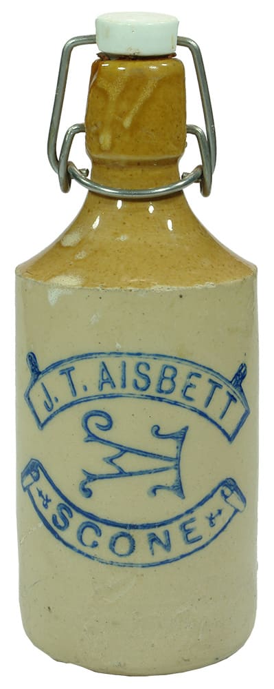 Aisbett Scone Stoneware Lightning Stopper Bottle