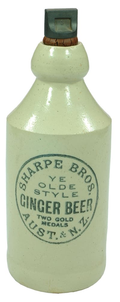 Sharpe Bros Ginger Beer Old Stoneware Bottle