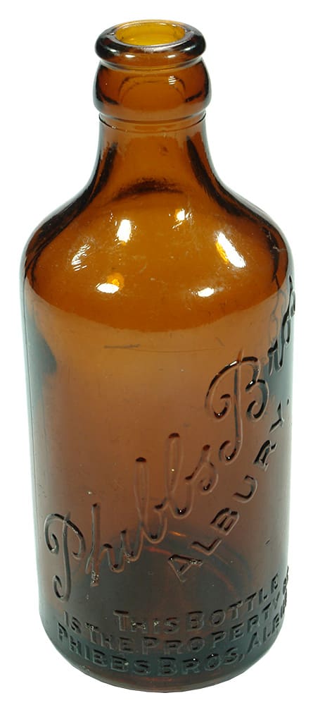 Phibbs Bros Albury Amber Glass Crown Seal