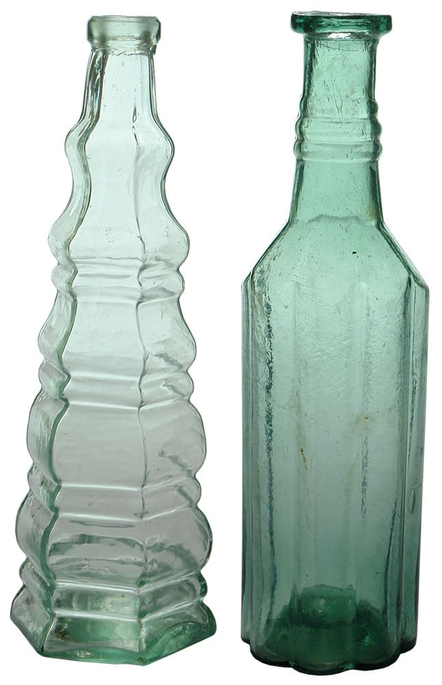 Old Salad Oil Pepper Sauce Bottles