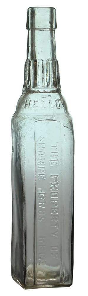 Sharpe Bros Helloa Cordial Bottle