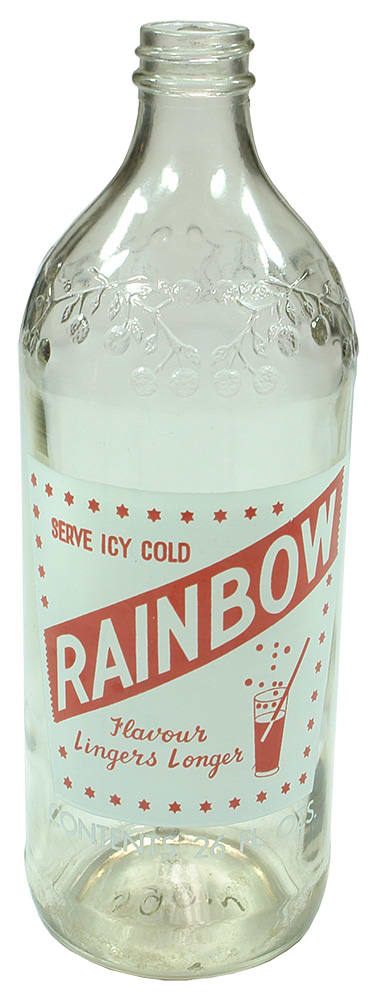 Rainbow Maitland South Australia Old Cordial Bottle