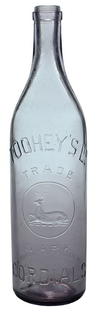 Tooheys Cordials Deer Amethyst Bottle