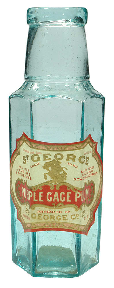 St George Dunedin Plum Jam Glass Jar