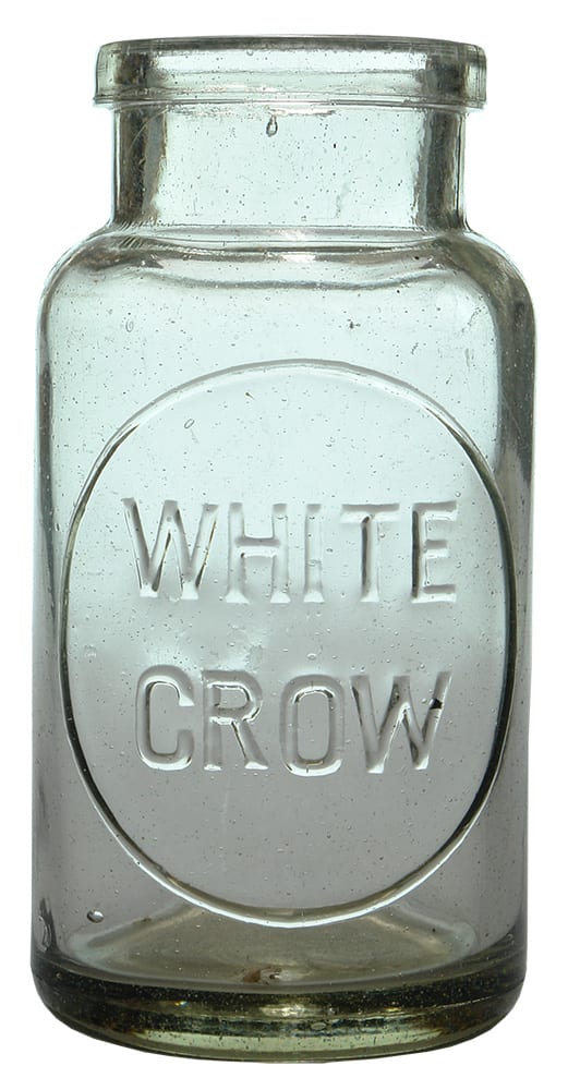 White Crow Glass Vintage Jam Jar