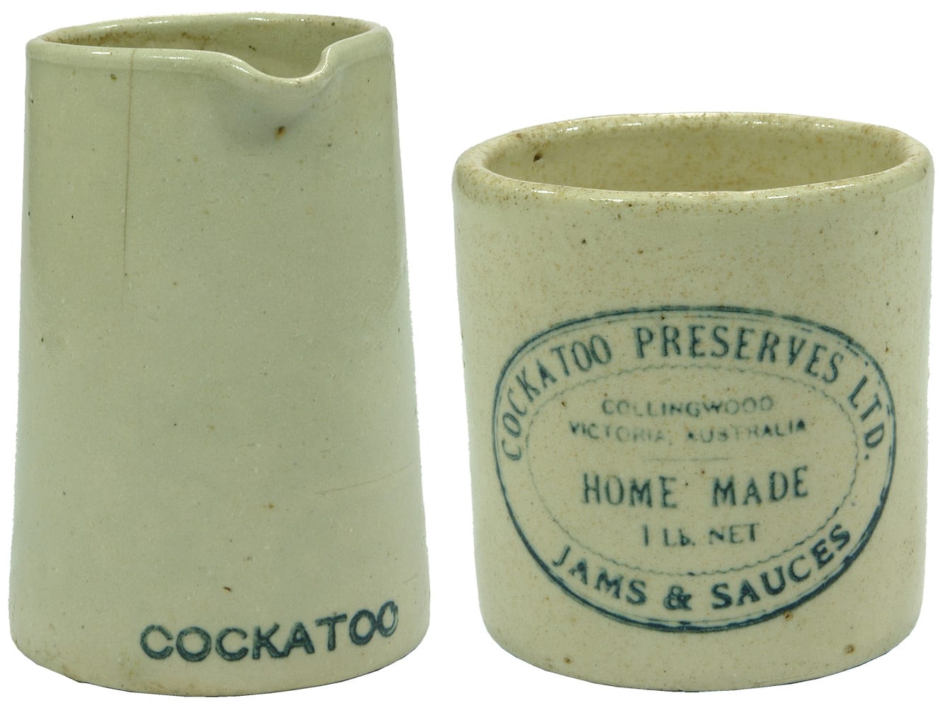 Cockatoo Jam Sauce Stoneware Items